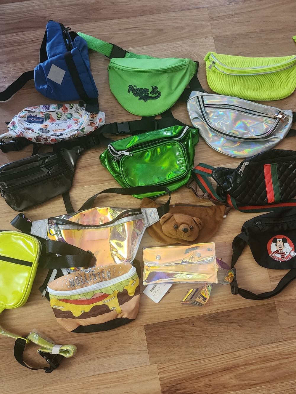 Lot Of 14 Fanny Packs,  Belt Bags